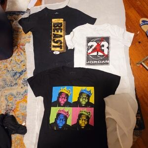 Jordan Kids Short Sleeve Tees - Black, White, Multicolor